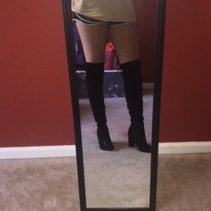 Black Thigh High Boots
